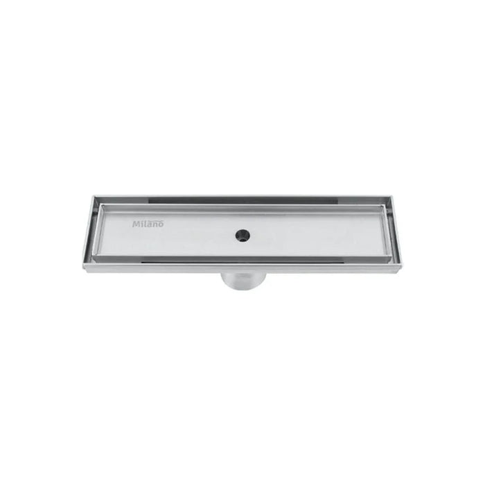 Milano Long Floor Drain Rectangle Tilebleæ Ss-304 300X80X90Mm