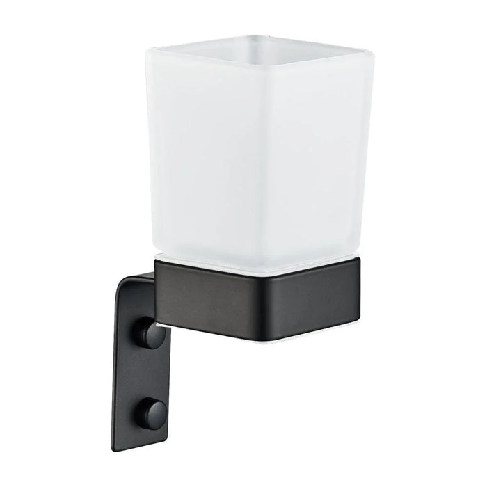 Milano Mae Bathroom Accessories 7 Pcs Gift Set Matt Black