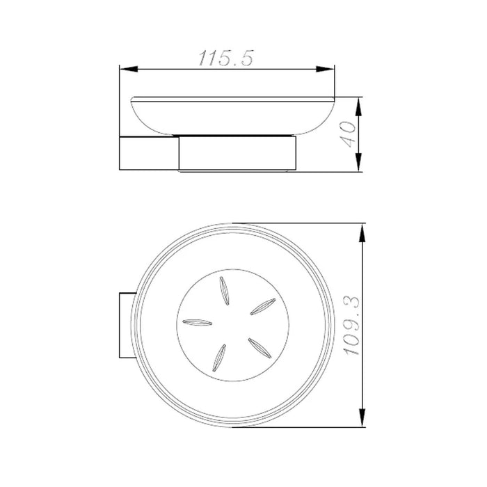 Milano Plus Andy Soap Dish 190*100*20Mm