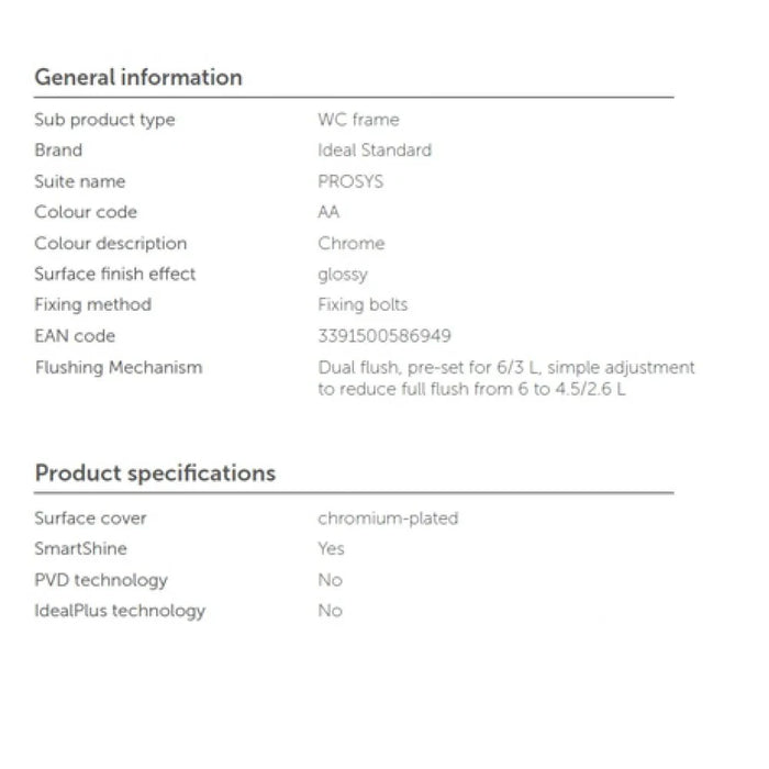 IS- Eco 2.0 Concealed Tank R0630AA And Push Plate R0115AA