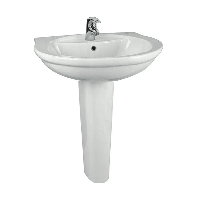 Is - San Remo Wash Basin With Half Pedestal White 70X54 E748001 & E749201