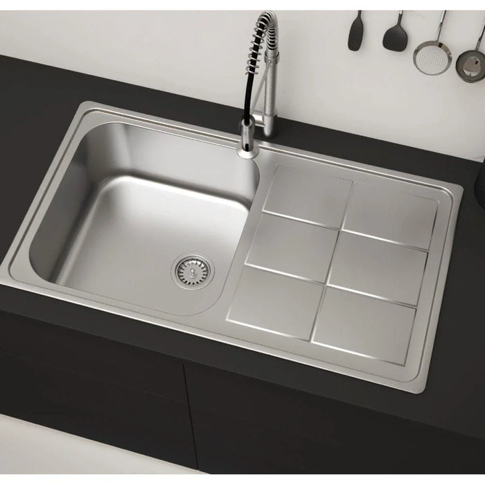 SS Kitchen Sink Bl-890 High Grade Inset Sb/Sd-Milano