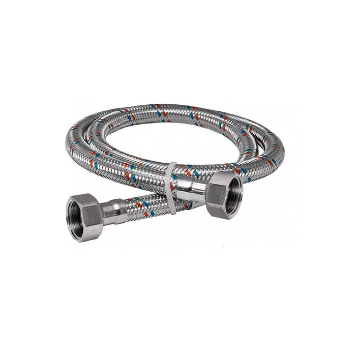 Milano Stainless Steel Braided Flexible Hose| Durable Plumbing Connector for Bathroom & Kitchen Fixtures, Anti-Corrosion, High-Pressure Resistant | 45cm