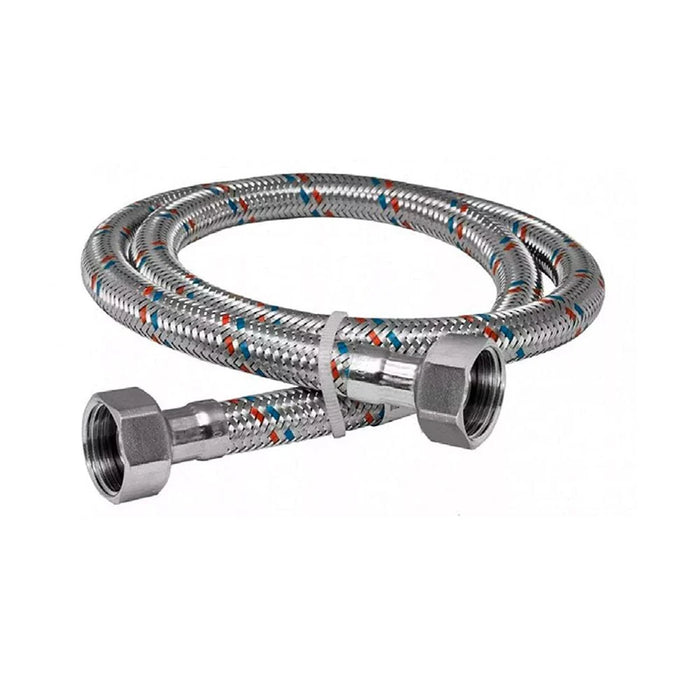 Milano Stainless Steel Braided Flexible Hose| Durable Plumbing Connector for Bathroom & Kitchen Fixtures, Anti-Corrosion, High-Pressure Resistant | 45cm