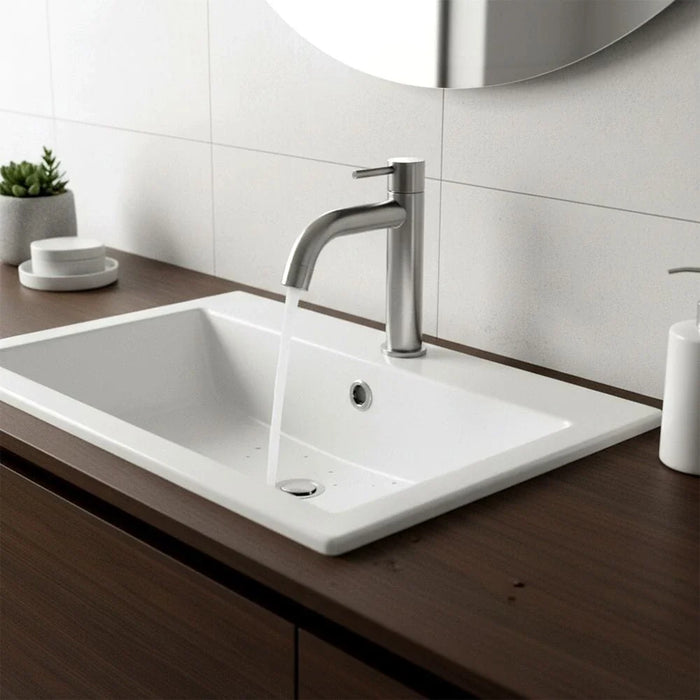 Milano Denz Plus Cold Tap Basin Brush Nickel-Made In China