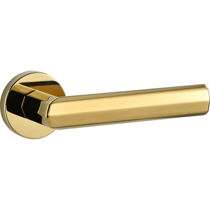 Milano ZA Tridel Rossete Handle| Premium Zinc Alloy Door Handle for Interior, Bedroom, Office & Main Doors| Sleek Design, Rust-Resistant, Durable Door Hardware 72Q-736