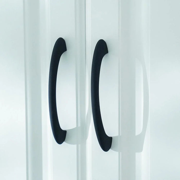Milano Aria Cabinet Handle Zinc Alloy| Premium Pull Handle for Kitchen Cabinets, Drawers, Cupboards, Wardrobes| Sleek Modern Design Furniture Handle Handle | Earl Black | 155X33X13Mm