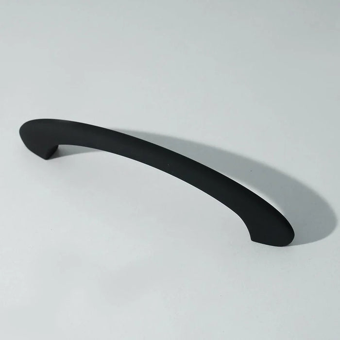 Milano Aria Cabinet Handle Zinc Alloy| Premium Pull Handle for Kitchen Cabinets, Drawers, Cupboards, Wardrobes| Sleek Modern Design Furniture Handle | Earl Black | 195X33X13Mm