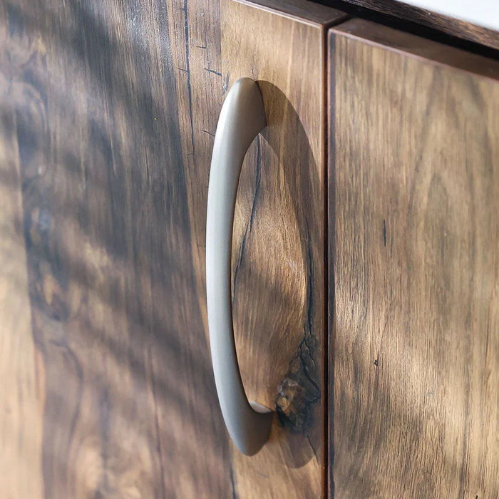 Milano Aria Cabinet Handle Zinc Alloy| Premium Pull Handle for Kitchen Cabinets, Drawers, Cupboards, Wardrobes| Sleek Modern Design Furniture Handle | Bsn Matte |195X33X13Mm