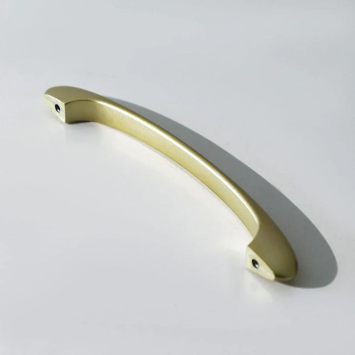 Milano Aria Cabinet Handle Zinc Alloy| Premium Pull Handle for Kitchen Cabinets, Drawers, Cupboards, Wardrobes| Sleek Modern Design Furniture Handle | Brushed Gold | 195X33X13Mm