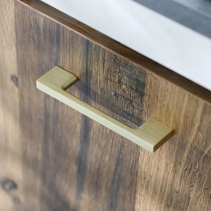 Milano Hazel Cabinet Zinc Handle Brushed Gold 129X27.5X6Mm-E819-96