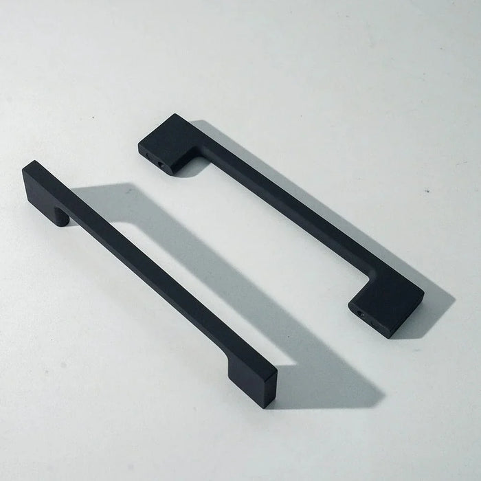 Milano Hazel Cabinet Handle Zinc Alloy| Stylish & Durable Pull Handle for Kitchen, Drawer, Cupboard, Wardrobe| Modern Design Furniture Handle Earl Black | 161X27.5X6Mm