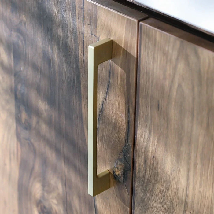 Milano Hazel Cabinet Handle Zinc Alloy| Stylish & Durable Pull Handle for Kitchen, Drawer, Cupboard, Wardrobe| Modern Design Furniture Handle Brushed Gold | 161X27.5X6Mm