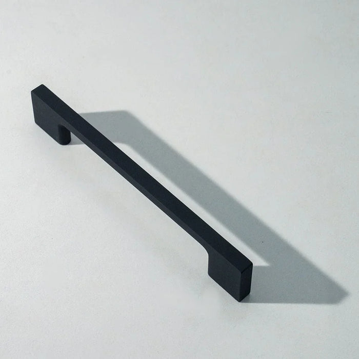 Milano Hazel Cabinet Handle Zinc Alloy| Stylish & Durable Pull Handle for Kitchen, Drawer, Cupboard, Wardrobe| Modern Design Furniture Handle Earl Black | 193X27.5X6Mm