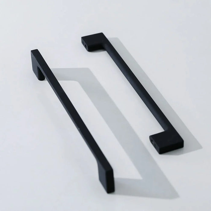 Milano Hazel Cabinet Handle Zinc Alloy| Stylish & Durable Pull Handle for Kitchen, Drawer, Cupboard, Wardrobe| Modern Design Furniture Handle Earl Black | 225X27.5X6Mm
