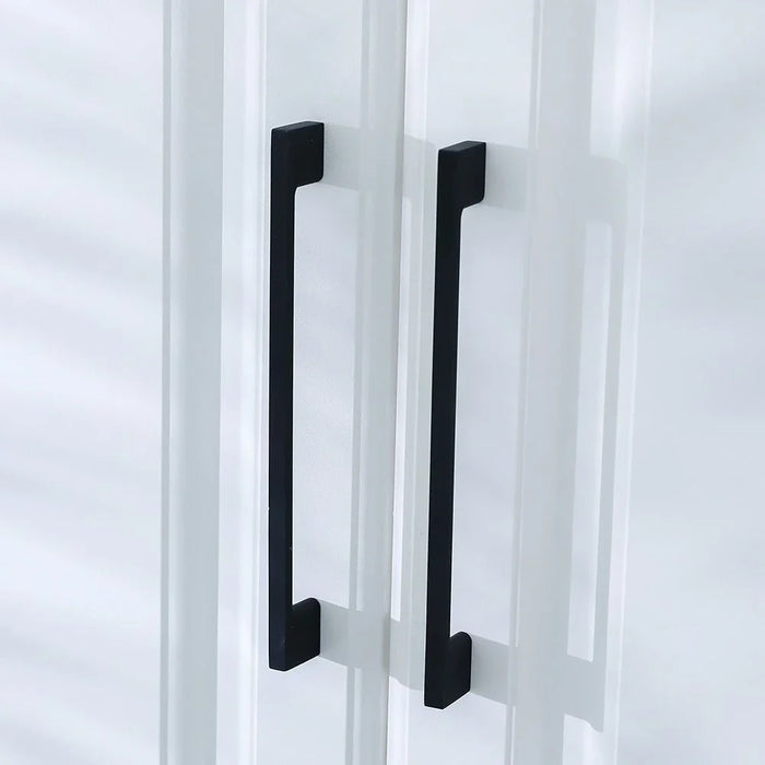 Milano Hazel Cabinet Handle Zinc Alloy| Stylish & Durable Pull Handle for Kitchen, Drawer, Cupboard, Wardrobe| Modern Design Furniture Handle Earl Black | 225X27.5X6Mm