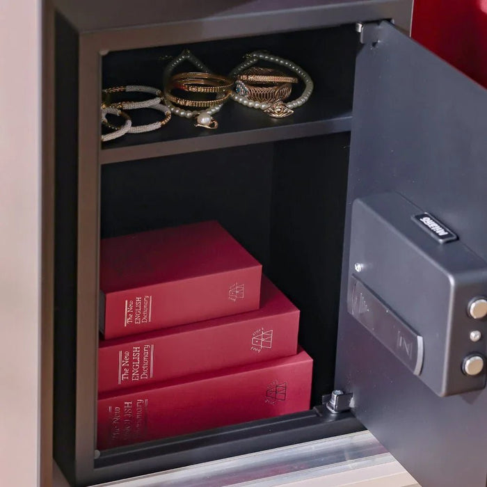 Milano Trudy 2.0 Digital Safe with Fingerprint Lock-Black-50SAS-500x350x310 mm-With 1-Year Warranty