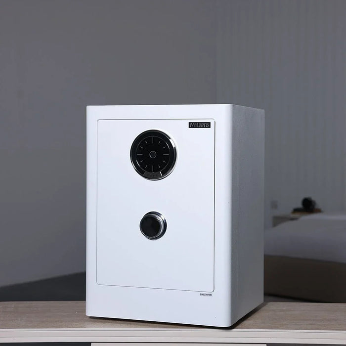 Milano Premium Anti-Burglary Safe-White-600x420x380 mm-With 1-Year Warranty