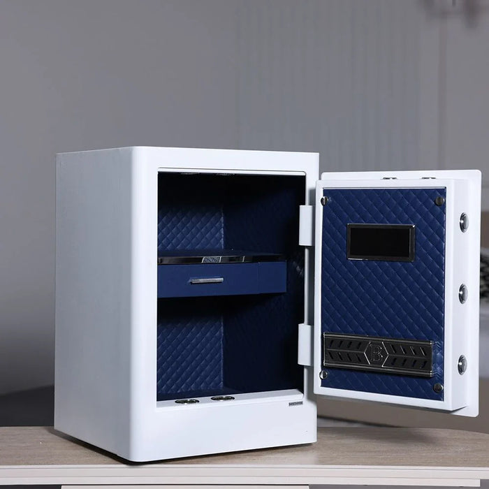 Milano Premium Anti-Burglary Safe-White-600x420x380 mm-With 1-Year Warranty