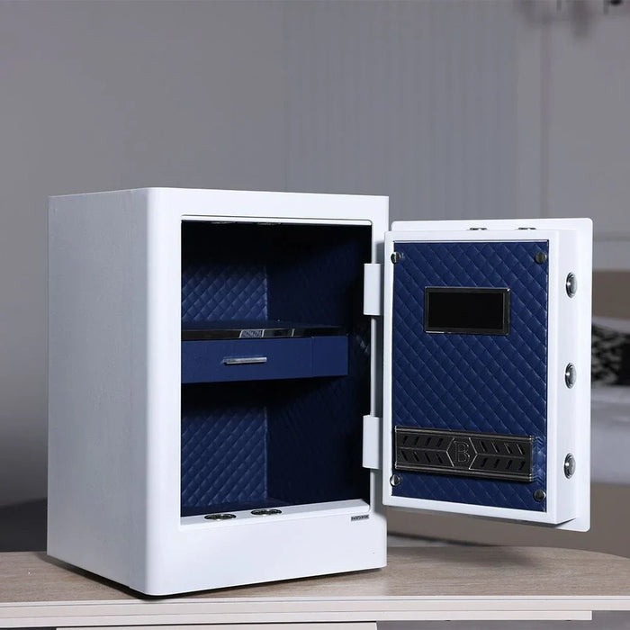Milano Premium Anti-Burglary Safe-White-600x420x380 mm-With 1-Year Warranty