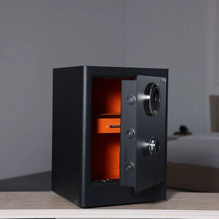 Milano Premium Anti-Burglary Safe-Black-600x420x380 mm-With 1-Year Warranty