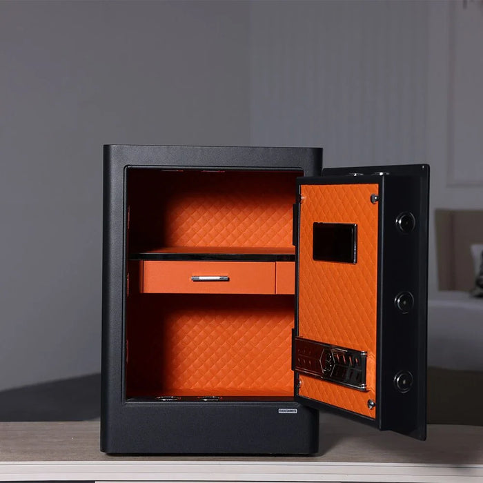 Milano Premium Anti-Burglary Safe-Black-600x420x380 mm-With 1-Year Warranty