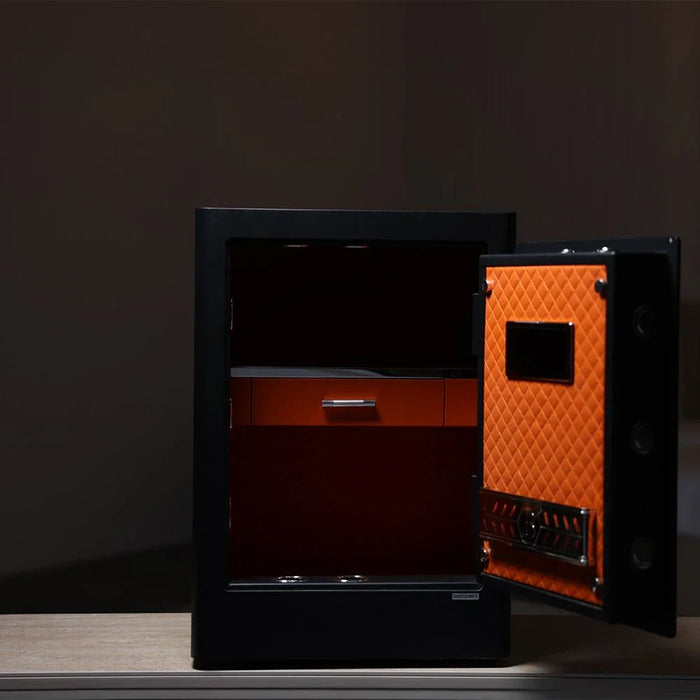 Milano Premium Anti-Burglary Safe-Black-600x420x380 mm-With 1-Year Warranty