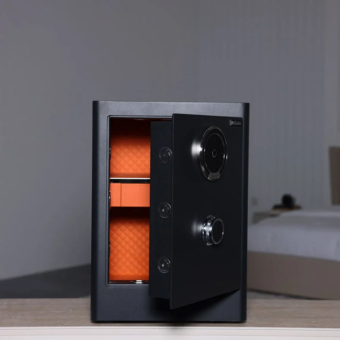 Milano Premium Anti-Burglary Safe-Black-600x420x380 mm-With 1-Year Warranty