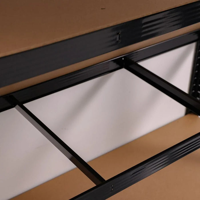 Milano 3 Layer Steel Shelf With Mdf Board (120X45X180) 250Kgx3