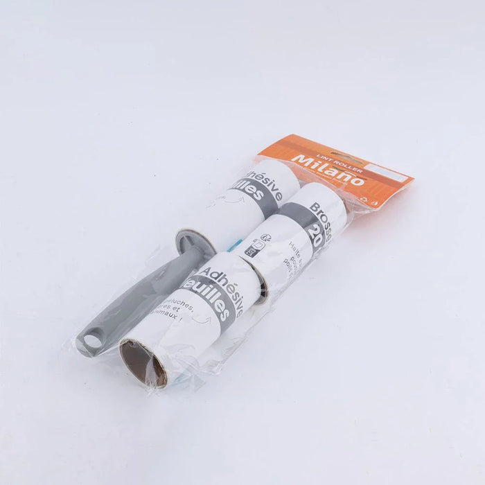 Milano Lint Roller| Effective Lint & Pet Hair Remover for Clothes, Upholstery & Furniture, Portable Design, Sticky & Reusable Sheets, Easy to Use, Ideal for Home & Travel | 22Cm