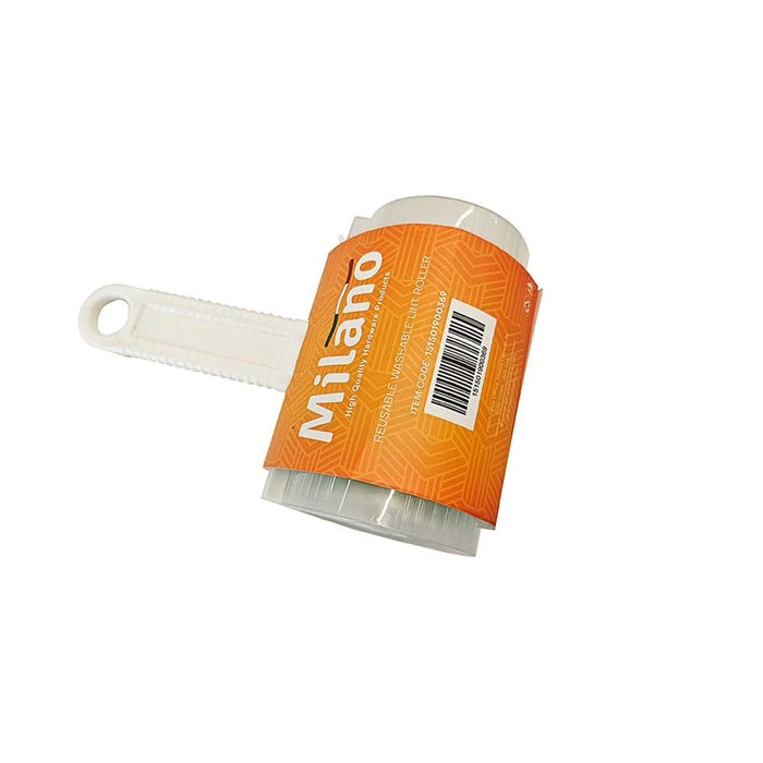Milano Reusable Washable Lint Roller| Eco-Friendly & Durable Lint Remover for Clothes, Upholstery & Furniture, Easy to Clean, Reusable Design, Removes Pet Hair, Dust & Lint Efficiently | 16X8X10Cm
