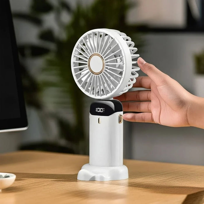Milano Icy Portable Handheld Fan 188X90X46.5Mm-White