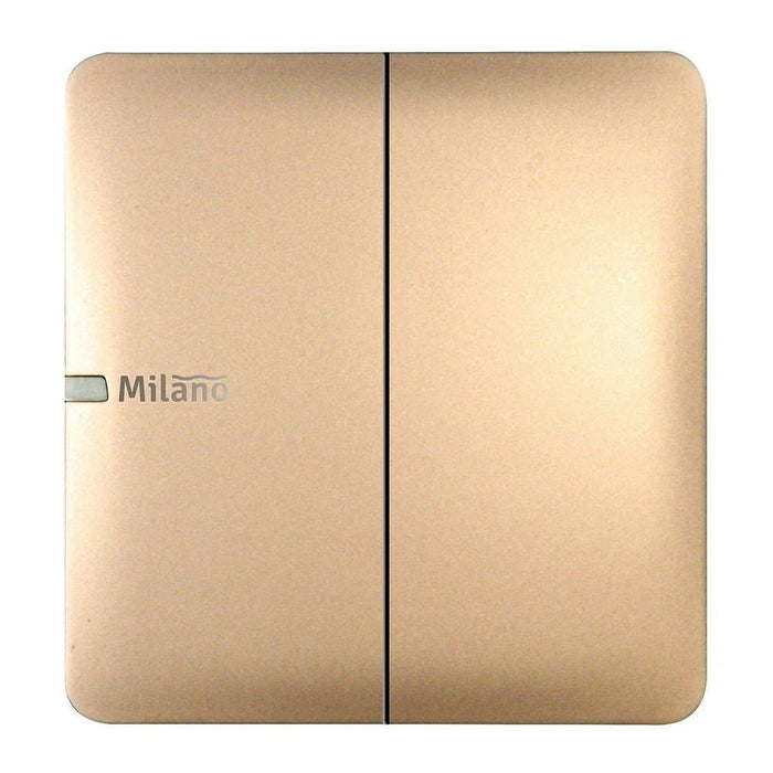 Milano 10A 2 Gang 1 Way Switch Gd Ps