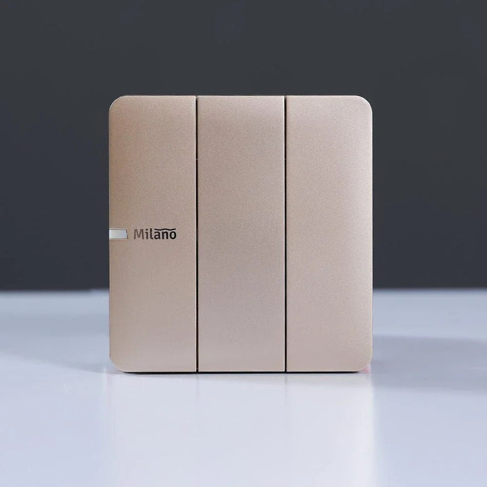 Milano 10A 3 Gang 1 Way Switch Gd Ps