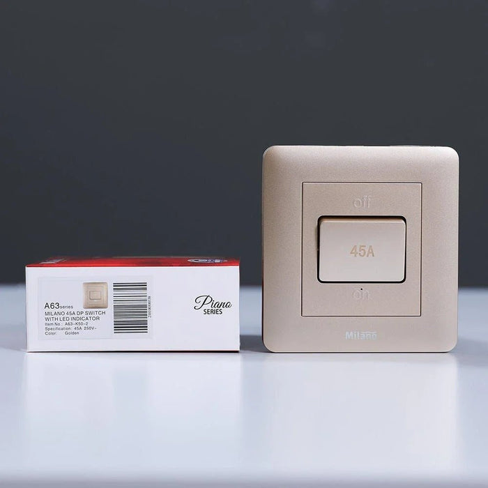 Milano 45A Dp Switch With Led Indicator Gd Ps
