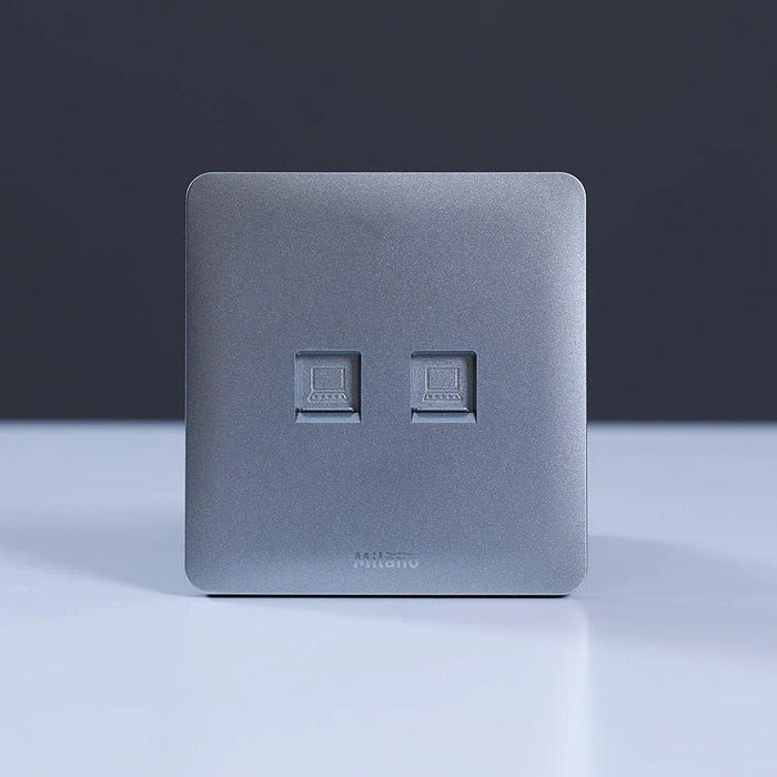 Milano Dual Computer Outlet Cat6 Sl Ps