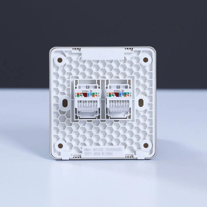Milano Dual Computer Outlet Cat6 Sl Ps