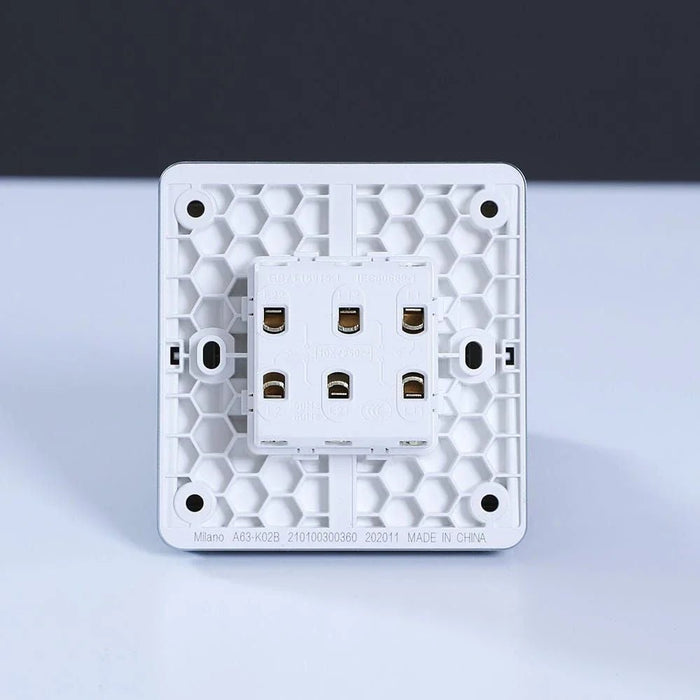 Milano 10A 2 Gang 2 Way Switch Sl Ps