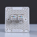 Milano Dual Computer Outlet Cat6 Wh Ps Danube Home