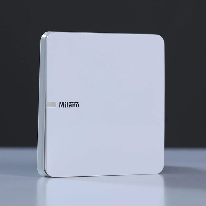 Milano 10A 1 Gang 2 Way Switch WH PS