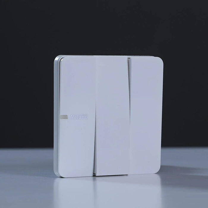 Milano 10A 3 Gang 1 Way Switch Wh Ps