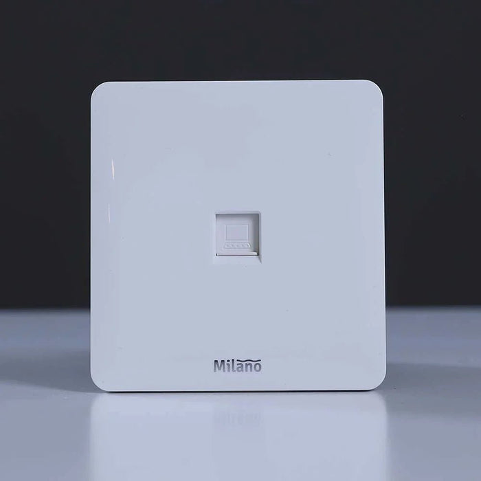 Milano Computer Outlet Cat6 Wh Ps