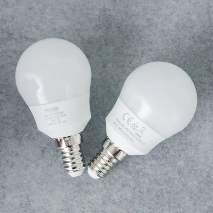 Milano LED Bulb 2Pcs Set 5W E-14 6500K