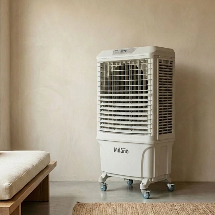 Milano Air Cooler - Thunder - 300 W/ 80 L Water Tank - Grey/Blue - With 1-Year Warranty