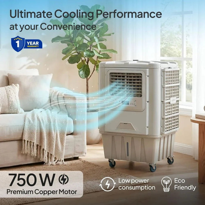 Milano Air Cooler - Jet - 750 W/ 85 L Water Tank - Light Grey - With 1-Year Warranty