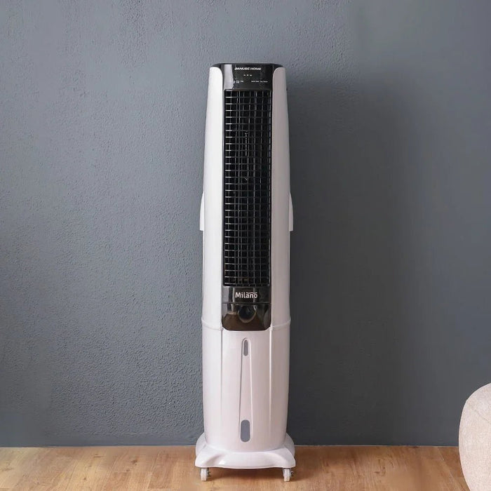 Tulia Jumbo Evaporative Air Cooler - White & Black - 350 W/ 70 L Water Tank - With 1-Year Warranty