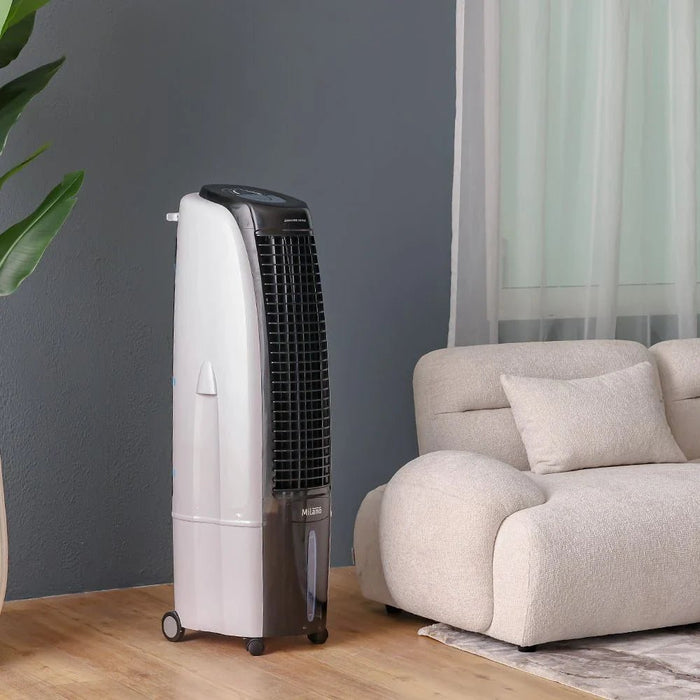 Tulia Evaporative Air Cooler - Black & White - 200 W/ 30 L Water Tank - With 1-Year Warranty