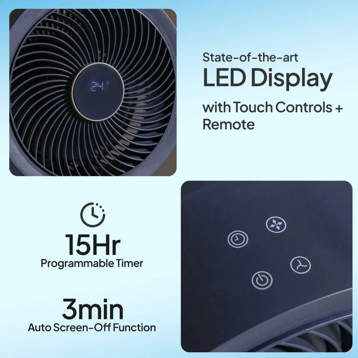 Milano Infinity Stand Fan 50W-3D Oscillation DRCF-2308Y