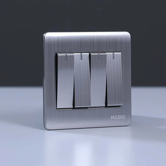 Milano 10A 4 Gang 2 Way Switch Sl