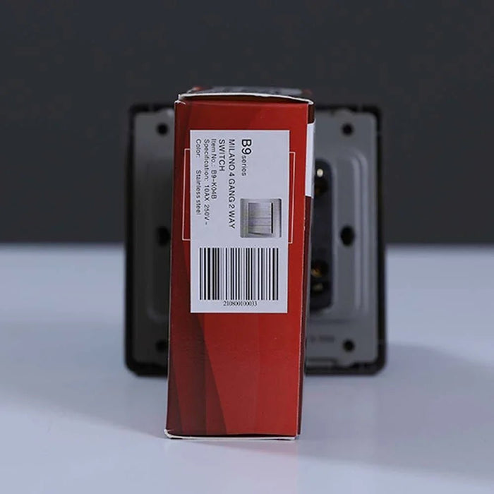 Milano 10A 4 Gang 2 Way Switch Sl